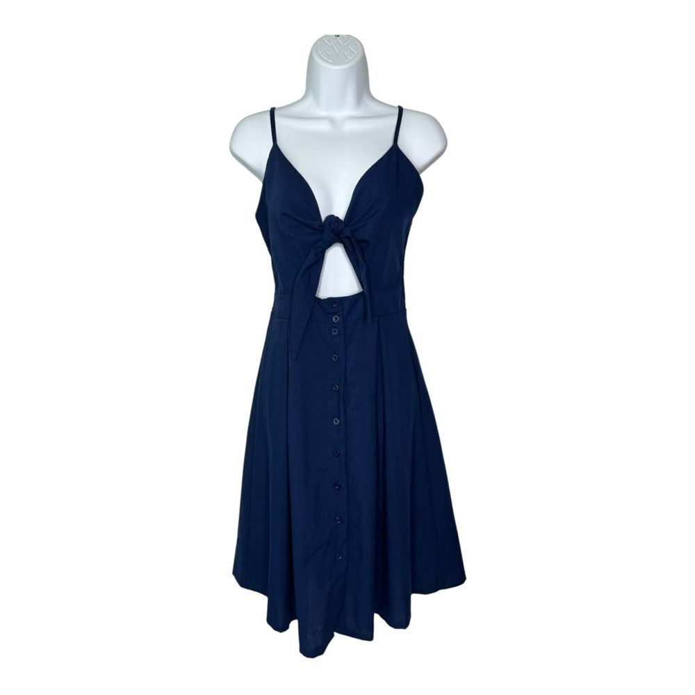 Ecowish Womens S Spaghetti Strap A-line Swing Dress - Picture 2 of 13